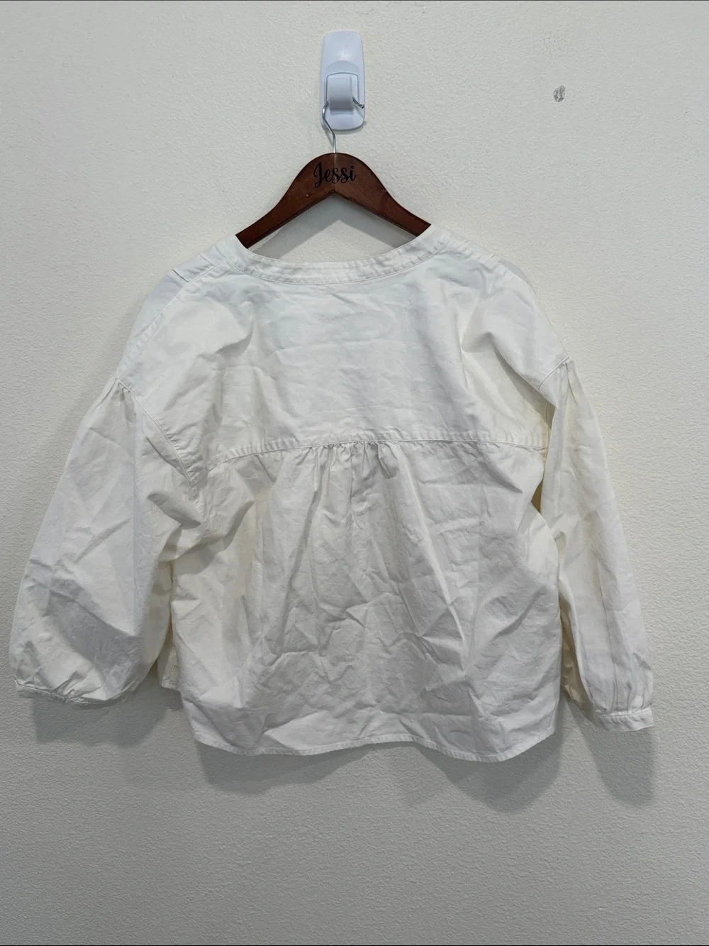 Nation LTD White Pintuck Popover Blouse - Picture 4 of 5